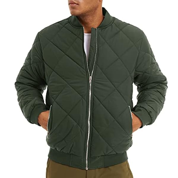 KEFITEVD Bomberjack voor heren, winddichte baseballjas, militair windjack, casual, warme jas met zakken met ritssluiting